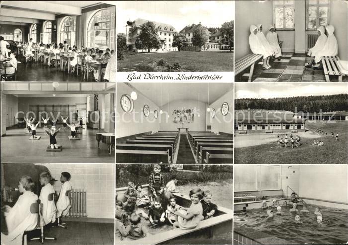 Bad Duerrheim Kinderheilstaette Kurklinik Speisesaal Spielplatz Hallenbad