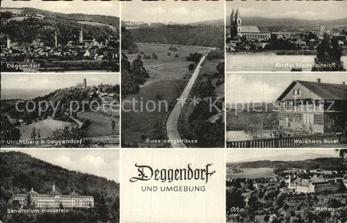 Deggendorf Donau Panorama Ruselbergstr Kloster Niederalteich Ulrichsberg Waldhau