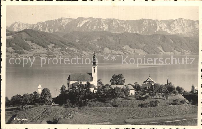Attersee Panorama Kirche