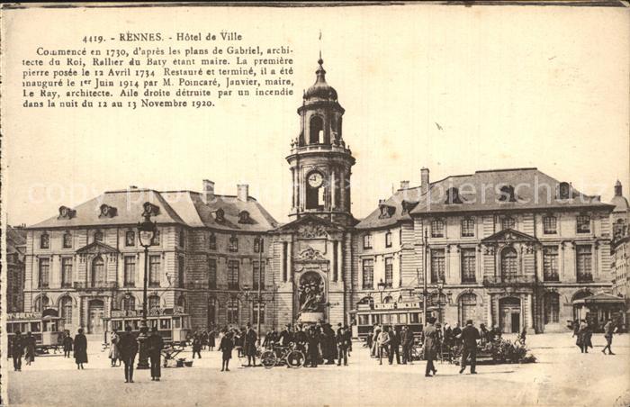 Rennes Ille-et-Vilaine Hotel de Ville