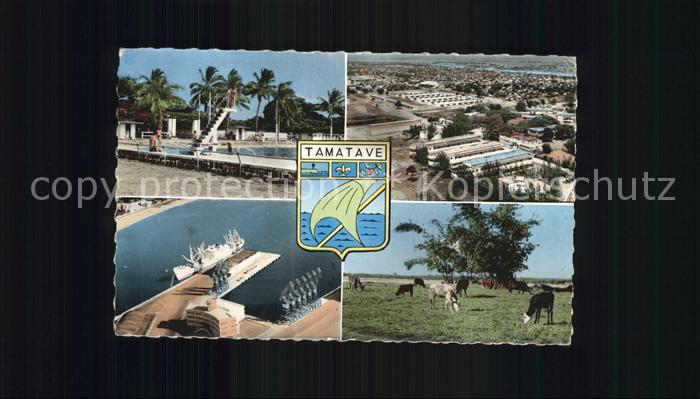 Tamatave Madagascar Piscine principale College normal vu d_