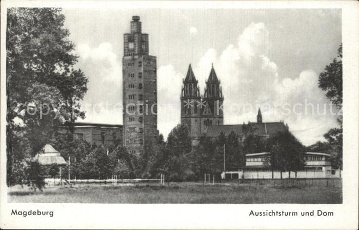 MAGDEBURG  CITY Aussichtsturm und Dom