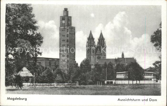 MAGDEBURG  CITY Aussichtsturm und Dom