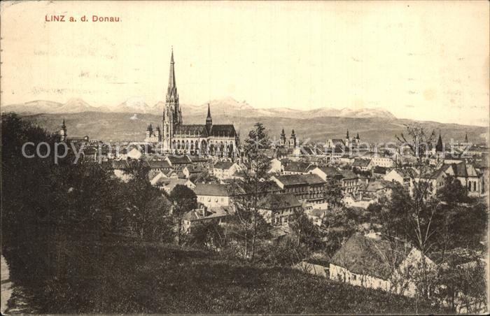 Linz Donau Panorama Dom