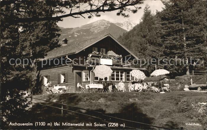 Mittenwald Bayern Aschaueralm mit Soiern