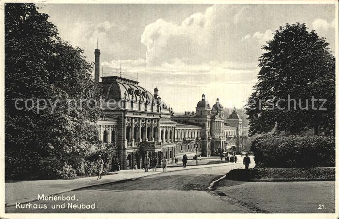 Marienbad Tschechien Boehmen Kurhaus und Neubad