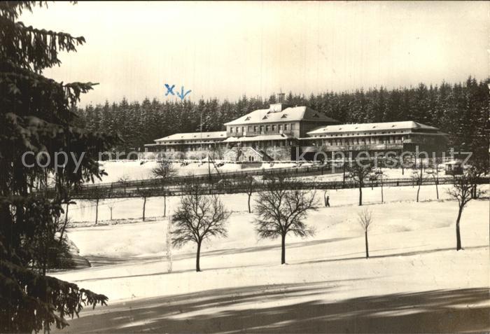 Adorf Vogtland Heilstaette Winterpanorama