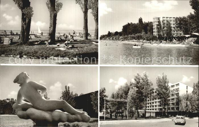 Siofok Badestrand am Plattensee Hotel Skulptur