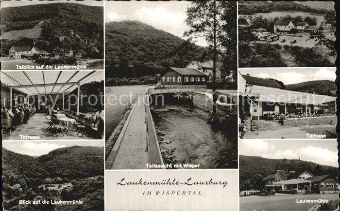 Lauxburg Wispertal Gaststaette Laukenmuehle an der Wisper