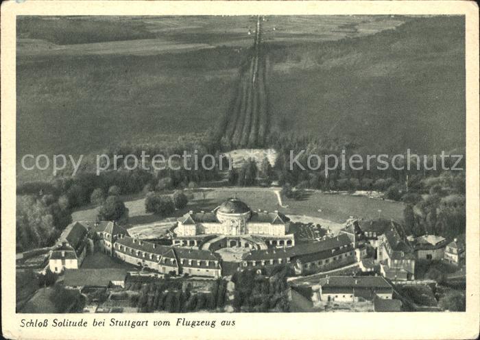 STUTTGART  CITY Schloss Solitude Fliegeraufnahme