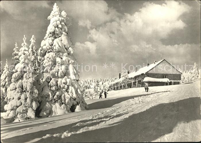 Hruby Jesenik Kursovni chata CSTV pod Pradedem Wintersportplatz