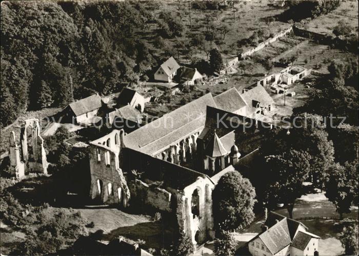 Walkenried ehemaliges Zisterzienserkloster Ruine Fliegeraufnahme