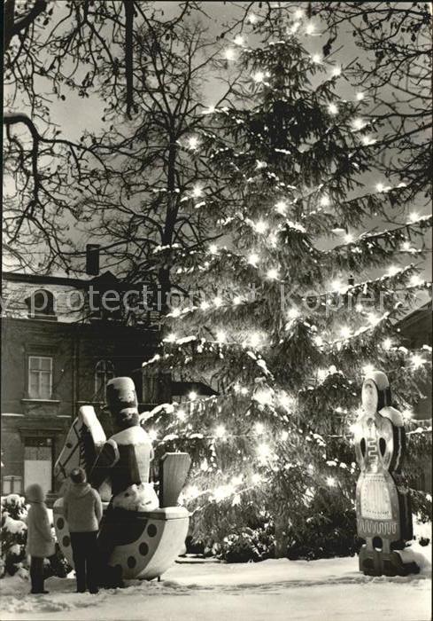 Olbernhau Erzgebirge zur Weihnachtszeit Christbaum