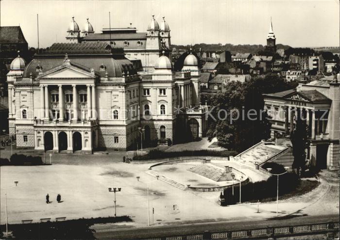 Schwerin Mecklenburg Blick vom Schloss