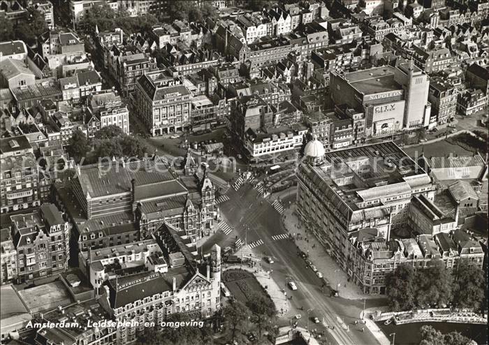 Amsterdam Niederlande Leidseplein en omgeving Fliegeraufnahme