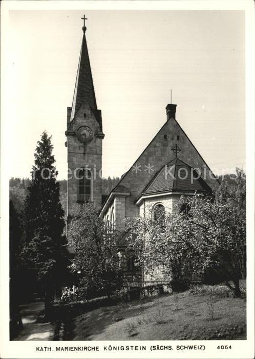 Koenigstein Saechsische Schweiz Katholische Marienkirche