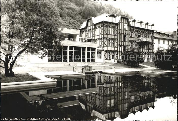 Wildbad Einoed Thermalbad Wasserspiegelung