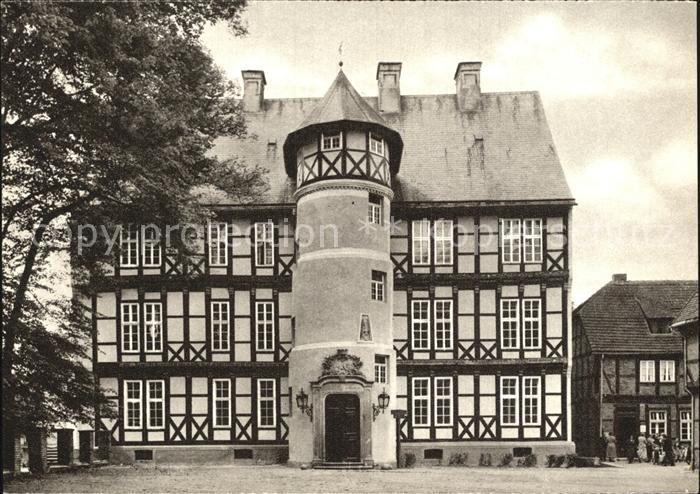 Salzwedel Probstei Fachwerkhaus Kupfertiefdruck