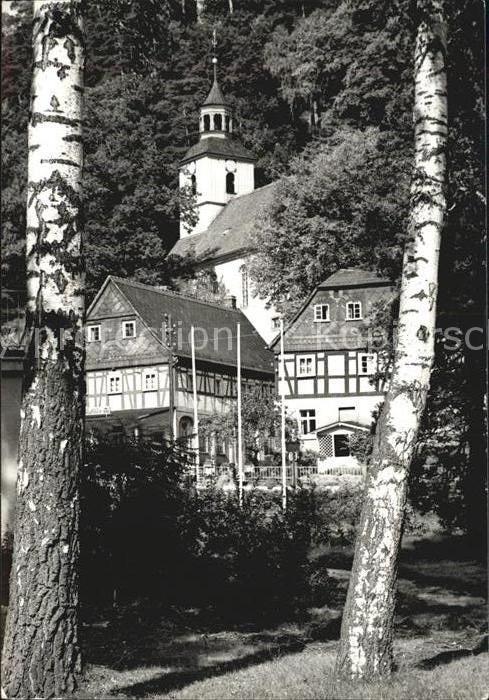 Oybin Sachsen Bergkirche Kurort Handabzug