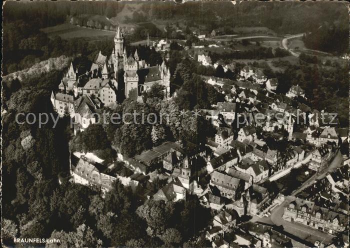 Braunfels Schloss Fliegeraufnahme