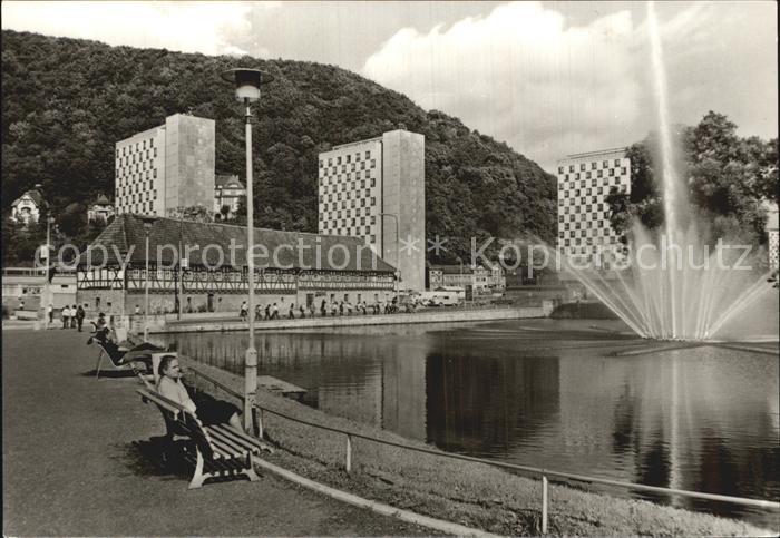 Suhl Thueringer Wald Waffenmuseum Herrenteich Fontaene