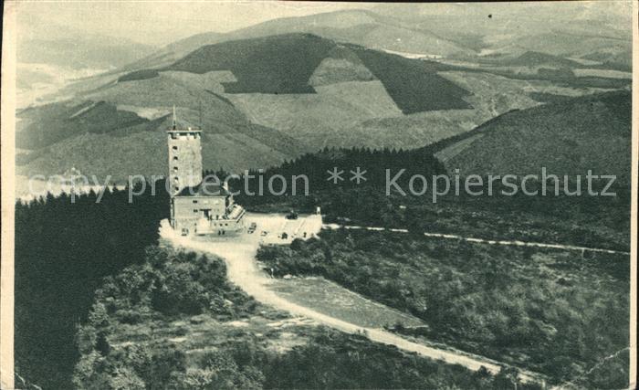 Hohe Bracht Fliegeraufnahme Aussichtsturm