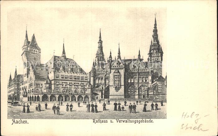 Aachen Rathaus und Verwaltungsgebaeude