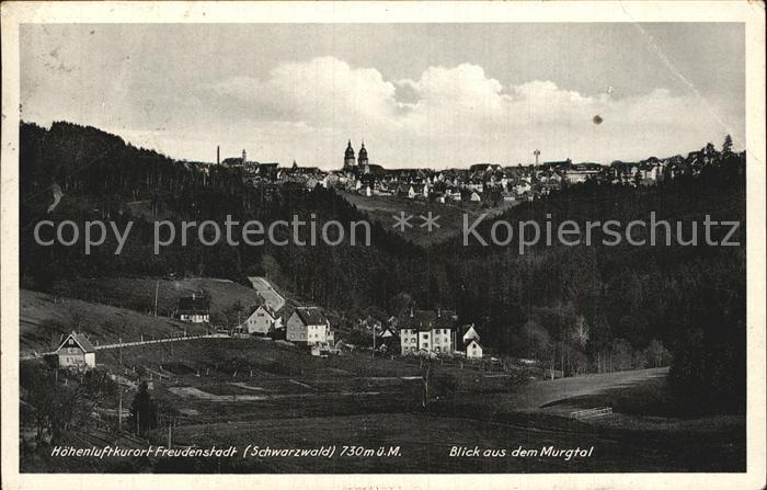FREUDENSTADT BW Blick aus dem Murgtal