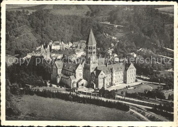 Clervaux Fliegeraufnahme Abbaye et le Bourg