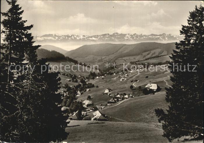 Todtnauberg Schwarzwald BW mit Alpen