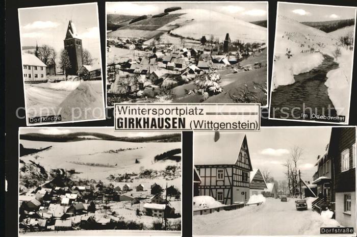 Girkhausen Bad Berleburg Dorfstrasse Kirche Odeborntal Cafe Homrighausen
