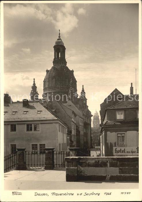DRESDEN Elbe Frauenkirche vor der Zerstoerung 1945