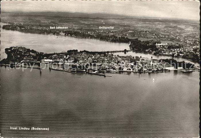 Lindau Bodensee Fliegeraufnahme Insel