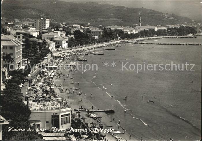 Diano Marina Fliegeraufnahme La Spiaggia
