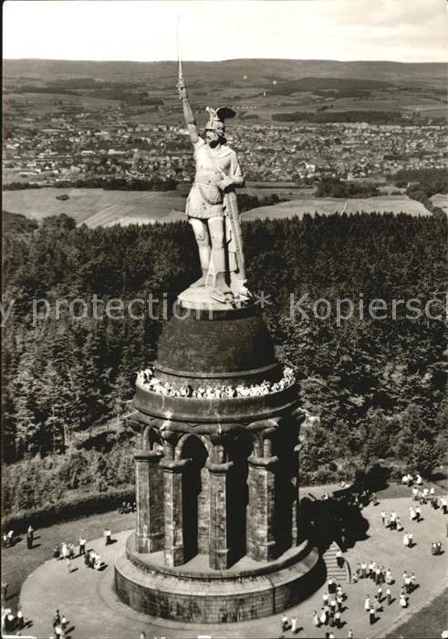Hermannsdenkmal Fliegeraufnahme