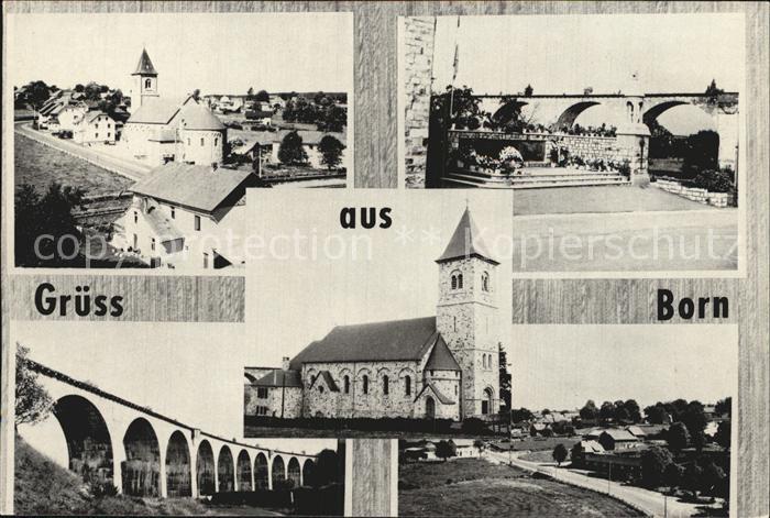 Born  Liege Viadukt und Kirchenpartie