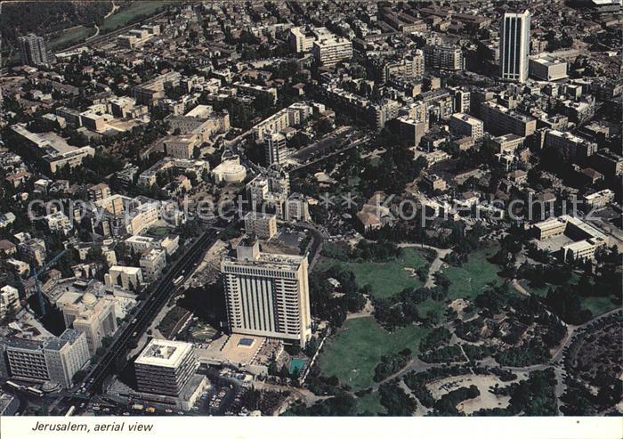 Jerusalem Yerushalayim Fliegeraufnahme