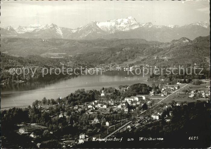 Krumpendorf Woerthersee Fliegeraufnahme