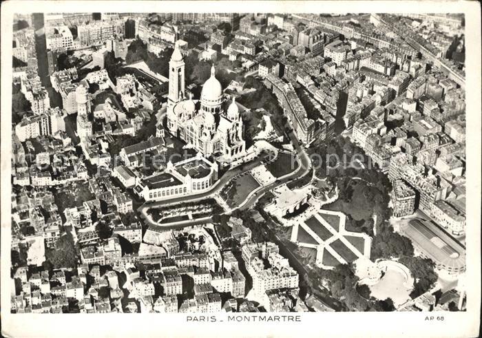 Paris Fliegeraufnahme Montmartre