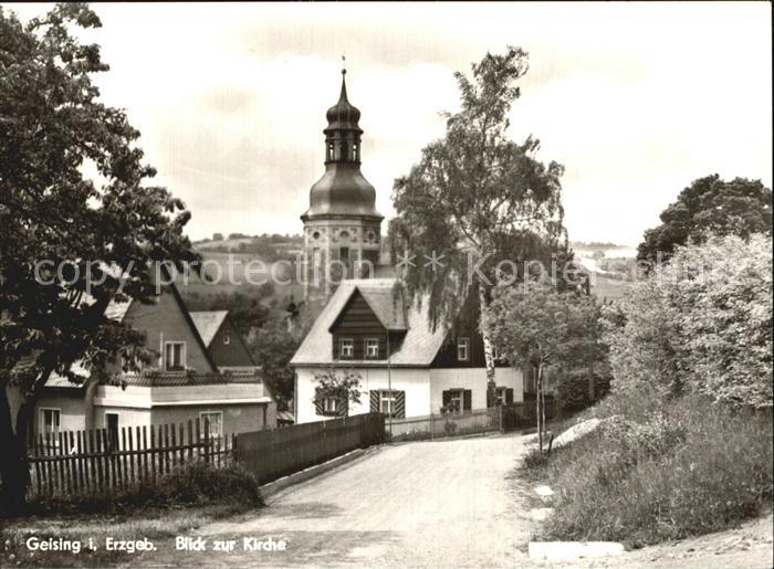 Geising Erzgebirge mit Kirche