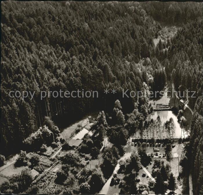 Lorch Wuerttemberg Fliegeraufnahme WaldCafe Muckensee