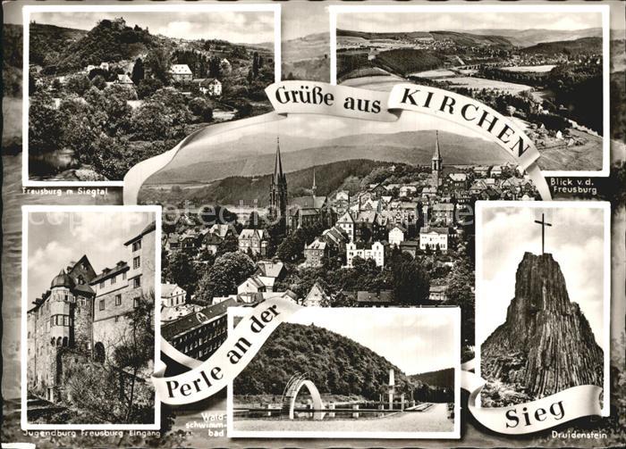 Kirchen Sieg Siegtal Freusburg Druidenstein