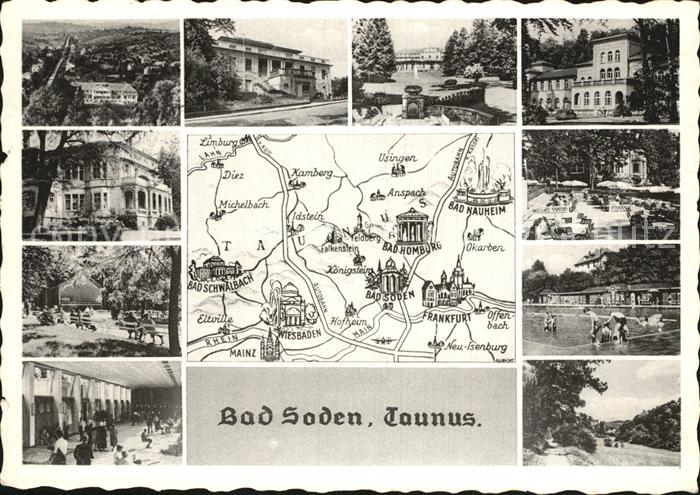 Bad Soden Taunus mit Lageplan