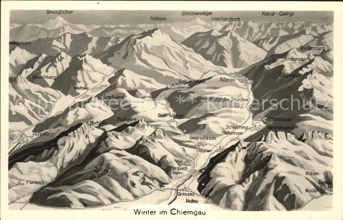 Chiemgau Panoramakarte