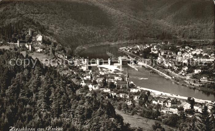 Hirschhorn Neckar Luftaufnahme