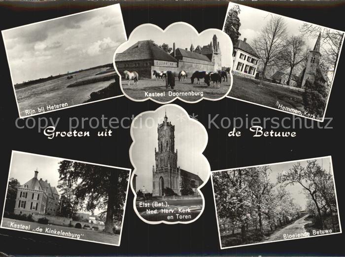 Elst Gelderland Burg Doornenburg Kirche Hemmen Schloss Kinkelenburg