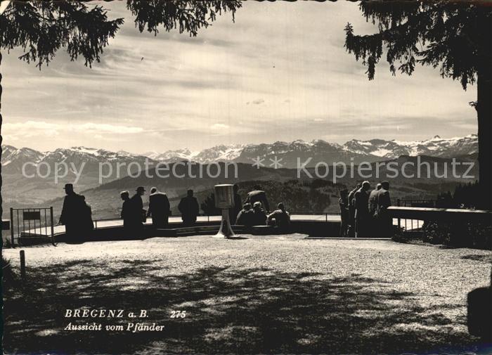 Bregenz Vorarlberg Blick vom Pfaender