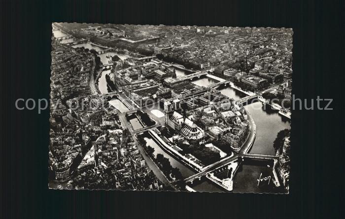 Paris Seine Stadt Luftaufnahme