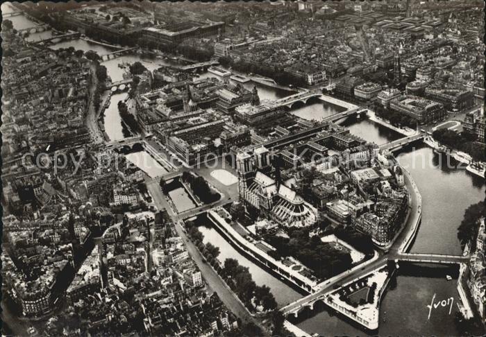 Paris Seine Stadt Luftaufnahme