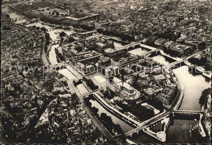 Paris Seine Stadt Luftaufnahme